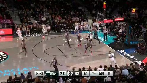 《布鲁克林篮网》【回放】NBA常规赛：爵士vs篮网第3节英文原声回放