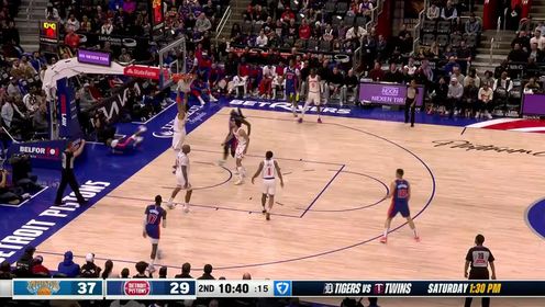 《NBA全场集锦》【回放】尼克斯vs活塞第2节英文原声回放
