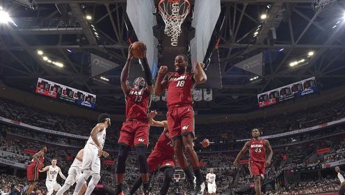 《NBA骑士》热火vs骑士五佳球 加兰压哨超远三分杀死比赛 阿德巴约空接肆虐篮筐