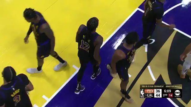 NBA季中锦标赛：太阳vs湖人第2节英文原声回放
