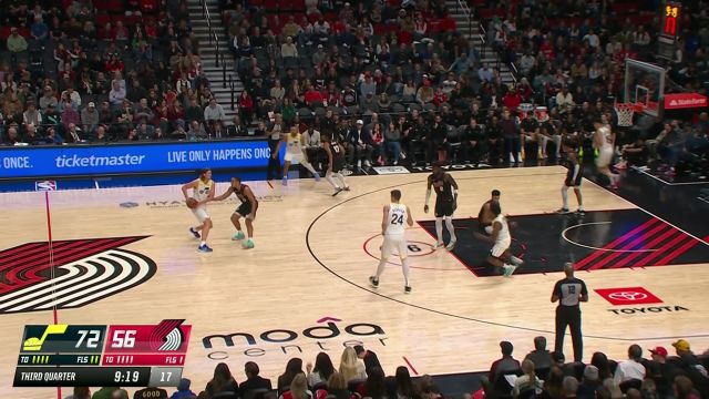奥利尼克直塞篮下 冯泰奇奥心领神会接球上篮
