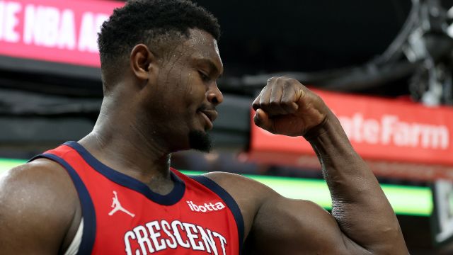鹈鹕vs勇士五佳球 锡安挂着两人暴扣库明加飞身隔扣泽勒