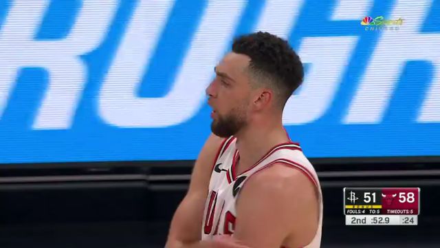 NBA常规赛：火箭vs公牛第2节英文原声回放