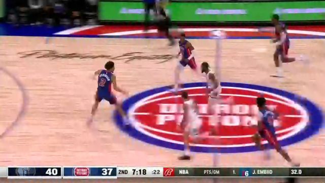 NBA常规赛：灰熊vs活塞第2节中文解说回放