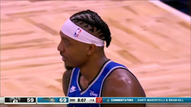 NBA常规赛：篮网vs魔术英文原声全场回放