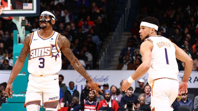 太阳140-112奇才 比尔43+6重回华盛顿早早打卡下班