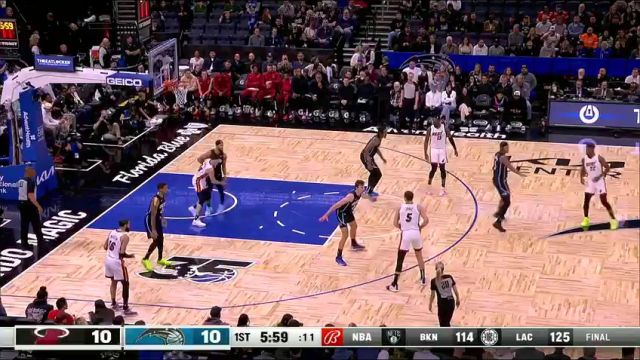 热火vs魔术第1节中文解说回放