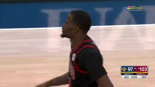 NBA常规赛：尼克斯vs公牛英文原声全场回放