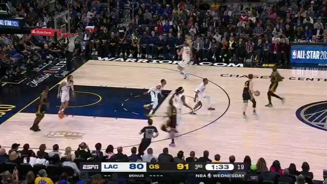 快船vs勇士第3节英文原声回放