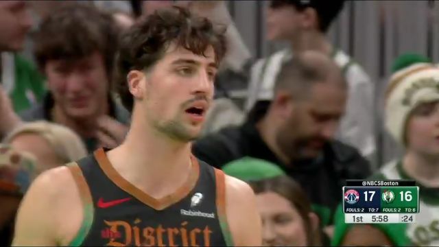 NBA常规赛：奇才vs凯尔特人第1节英文原声回放