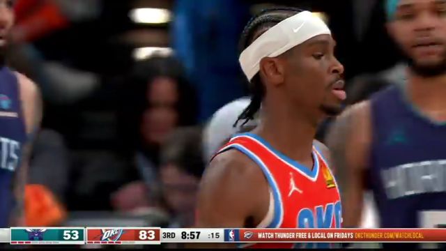 NBA常规赛：黄蜂vs雷霆中文解说全场回放