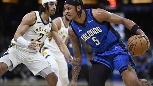 《NBA全场集锦》【球星】班凯罗vs步行者集锦 手感不佳20投仅6中得到19分不敌步行者