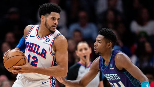 《NBA全场集锦》【原声】76人97-89黄蜂 恩比德33+10布里奇斯空砍两双76人力擒黄蜂豪取五连胜