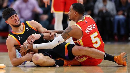 《NBA全场集锦》【原声】太阳120-129老鹰 布克杜兰特合砍59分不敌特雷-杨32+15