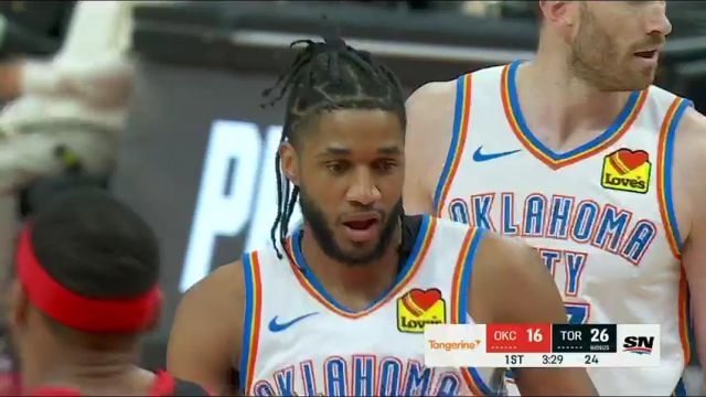 NBA常规赛：雷霆vs猛龙第1节中文解说回放