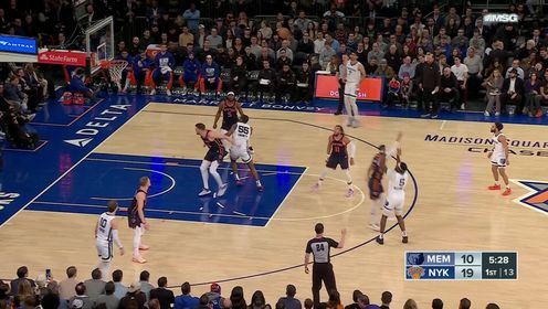 《NBA全场集锦》暂停战术布置的相当成功！灰熊队暂停回来连进三记三分