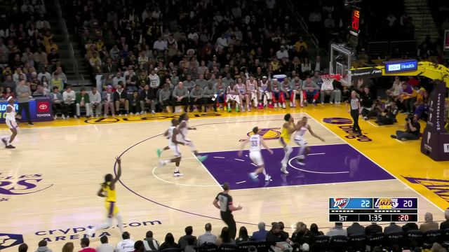 丁威迪正面封盖亚历山大招牌跳投 顺势反击打进扳平比分