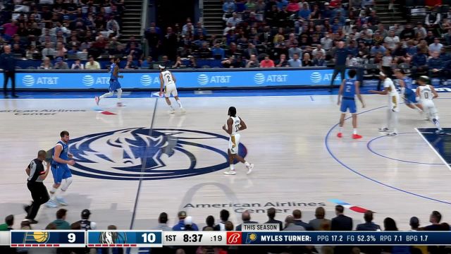 无视防守直接干拔 欧文外线三分出手正中靶心