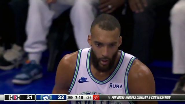 NBA常规赛：快船vs森林狼第2节英文原声回放