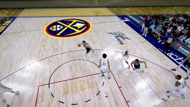 大师级做饼！约基奇眼观六路送潇洒背传 波普心领神会空切扣篮取分