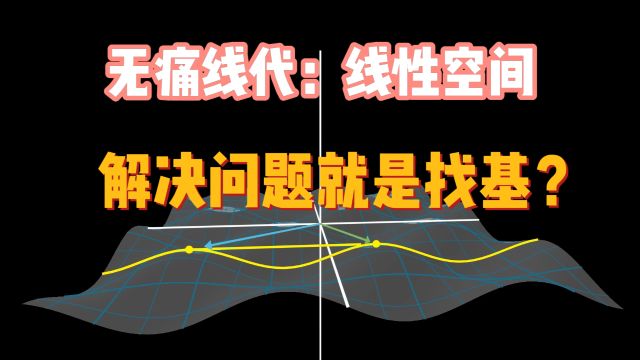 为什么各种学科都在线性空间里找基?【无痛线代】