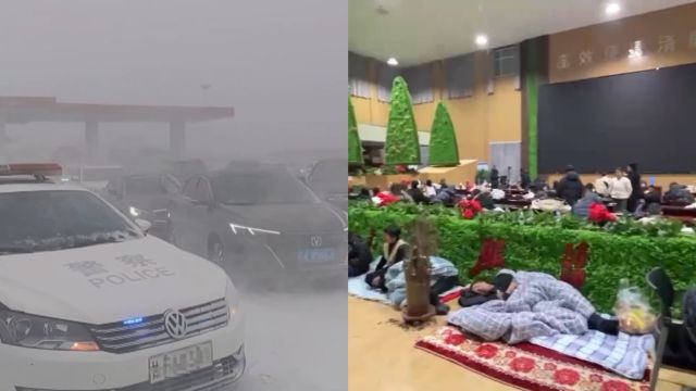 受沙尘,降雪影响,甘肃瓜州目前已滞留2万余名旅客