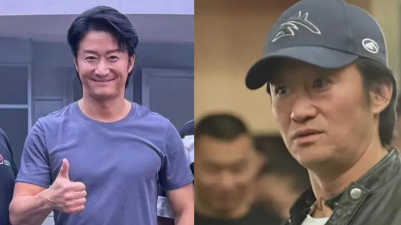 50岁吴京近照曝光,留长发皮肤粗糙显老,撞脸荒木飞吕