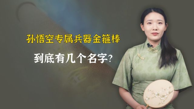 孙悟空兵器金箍棒,原来还有这几个名字,我们真叫对了吗?