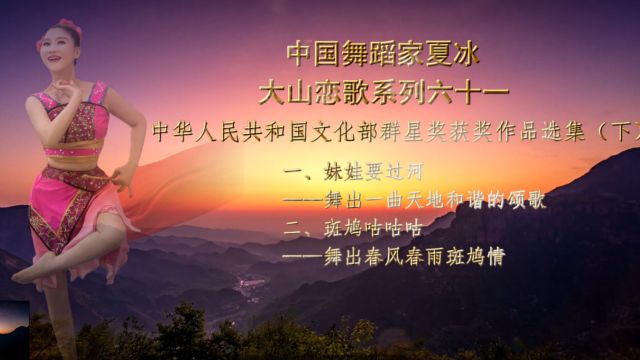 中国舞蹈家夏冰中国文化部群星奖获奖作品选集(下)