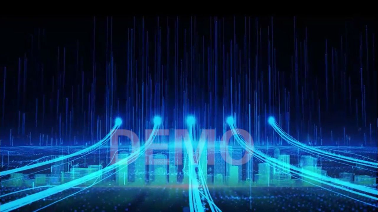 工作站正式启动 led背景视频 启动仪式震撼大气手掌按钮地球开幕启动