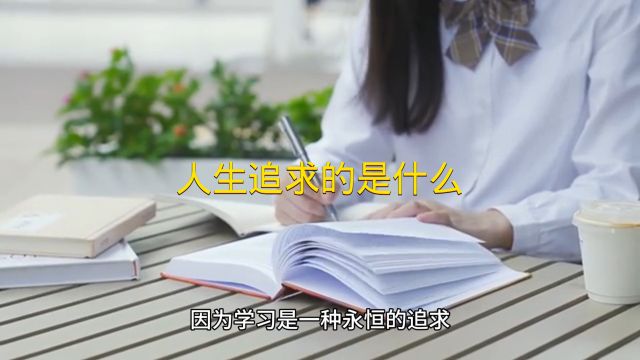 人生追求的是什么