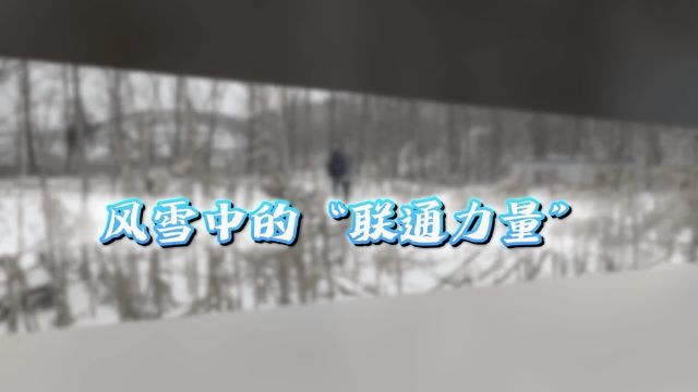 风雪中的“联通力量”!潍坊联通智家工程师浴雪奋战保障通信畅通