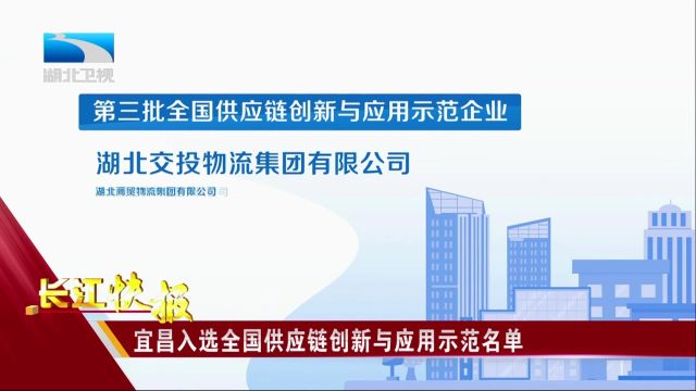 宜昌入选全国供应链创新与应用示范名单