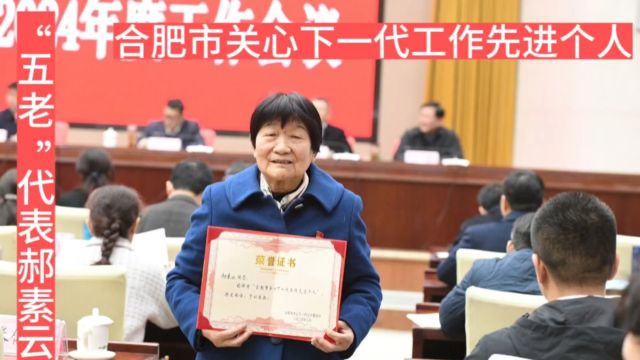 合肥市瑶海区七里站街道恒通社区“暖宝幸福驿站”郝素云荣获全市关心下一代工作先进个人