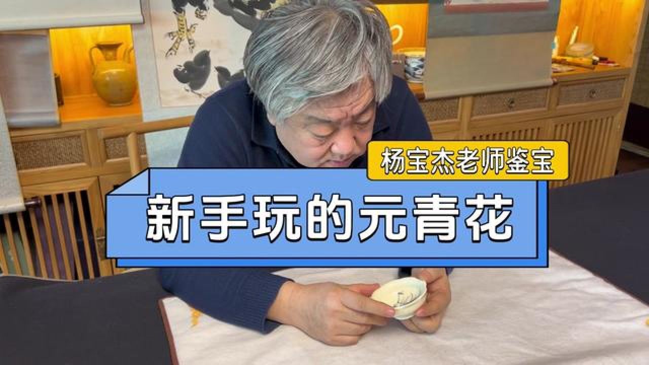 新手玩家收藏的元青花,一眼被老师看出来,首博杨宝杰老师鉴宝#古玩