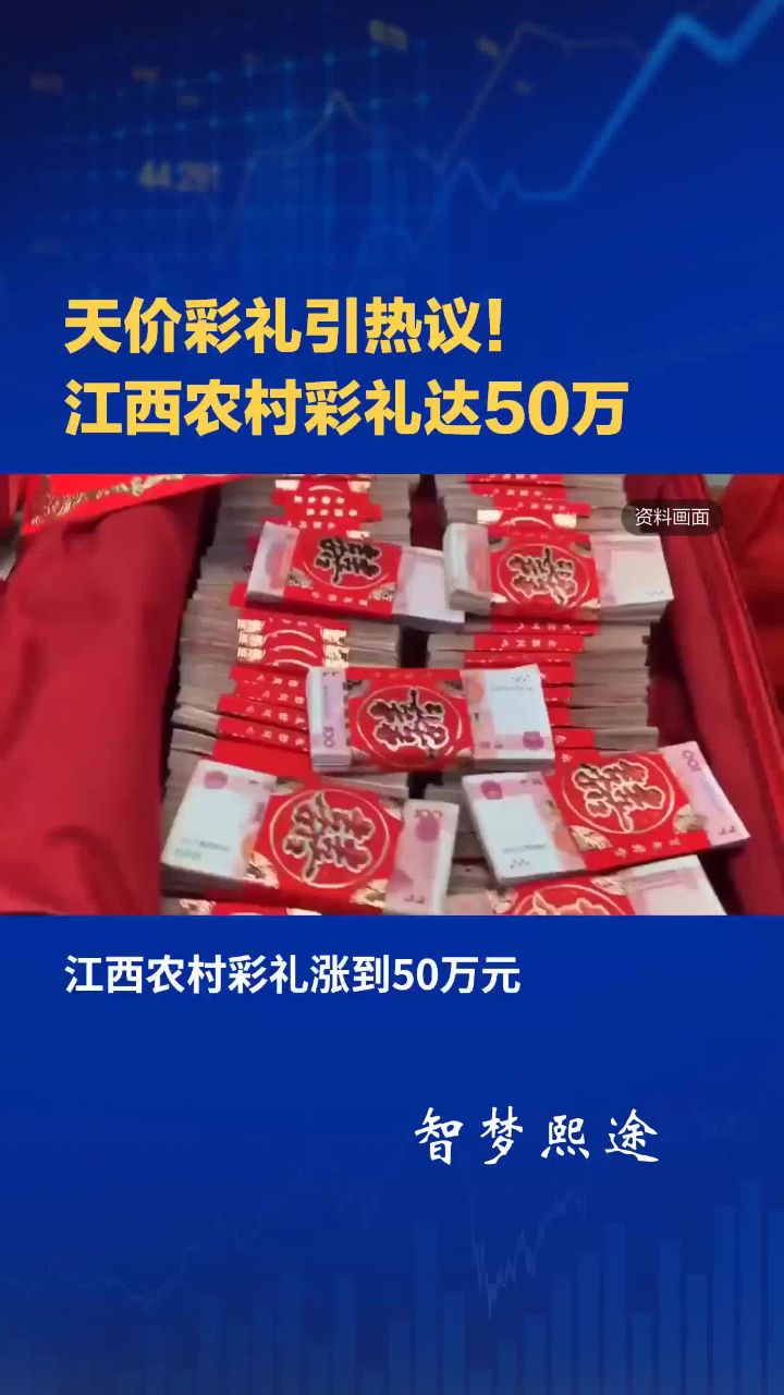 天价彩礼引热议!江西农村彩礼飙升至50万!