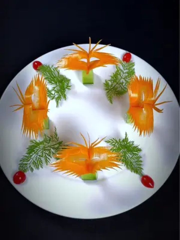 蝴蝶摆盘好看又简单#创意盘饰 #厨师 #吃出仪式感 #蝴蝶 #厨师刀