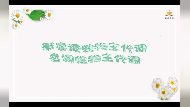 外语学部2021级英语专业4班王舒蕊《形物代和名物代的区分与应用》