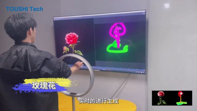 手势识别实时AI绘画互动装置