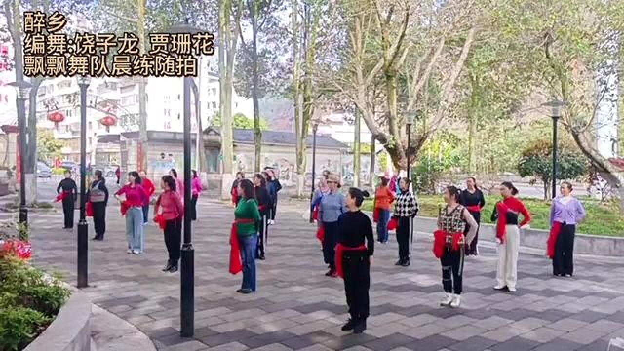 飘飘舞队学习《醉乡》第四天,子龙老师编的舞跳起来就是舒服