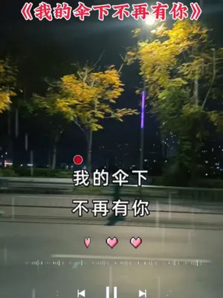 我的伞下不能没有你,亲爱的你去了哪里!