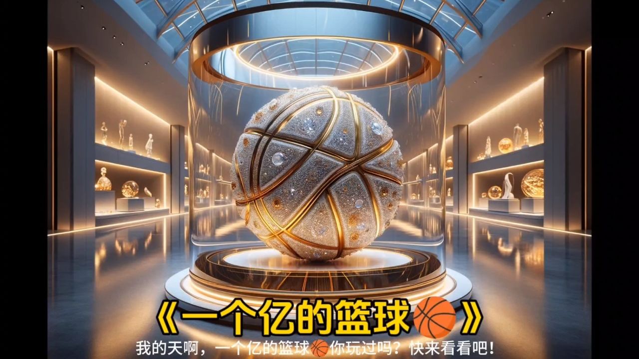 我的天啊,一个亿的篮球你玩过吗?