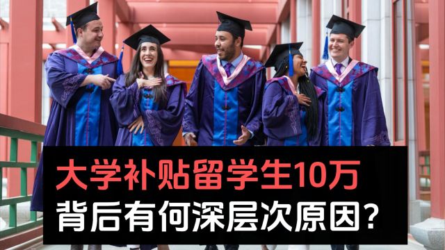 大学补贴留学生10万,背后有何深层次原因?