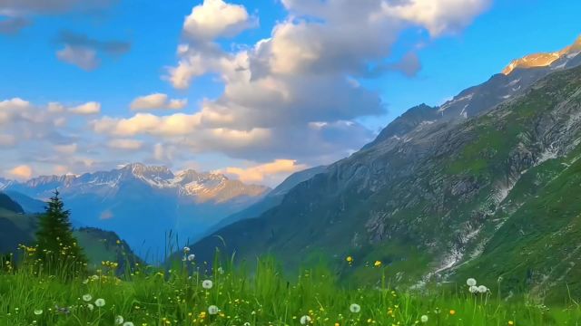 你是盛开在沿途漫山遍野的温柔.#瑞士 #治愈系风景