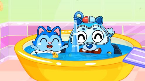 趣味动画：天气渐渐热了，小朋友们可不能贪凉洗冷水浴哦！