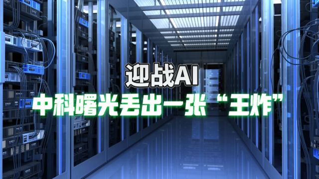 中科曙光发布AI技术软件栈DAS,为什么是智算时代的一张“王炸”?