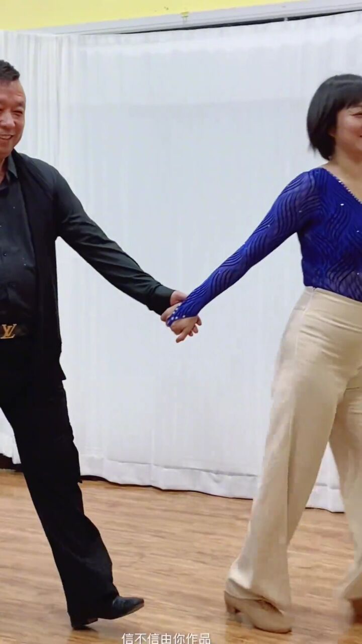 国标舞 #舞蹈室跳舞 #男女双人舞 #舞蹈练习室舞