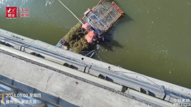 生死时刻!滕州三名河道保洁员勇救落水市民