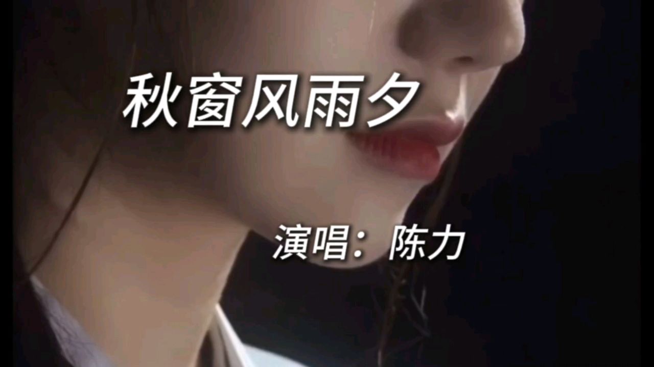 红楼梦插曲《秋窗风雨夕》演唱:陈力