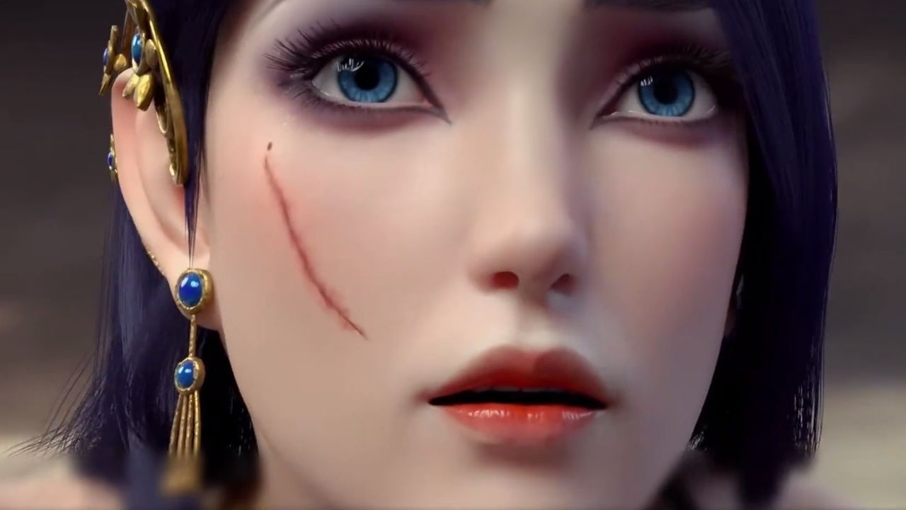 萧炎及时赶到拯救蛇人族